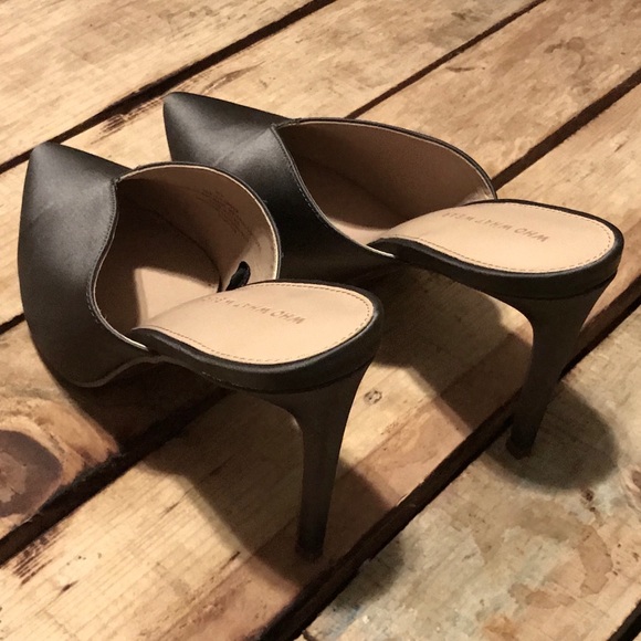 Black pointed heeled mules - Picture 4 of 8